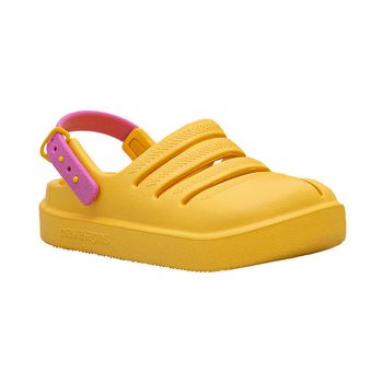 Chinelo-Amarelo-e-Rosa-Kids-Semiaberto-|-Havaianas-Tamanho--23---Cor--AMARELO-OURO-0